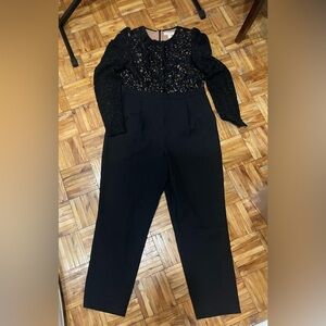 Michael Kors Black Lace Jumpsuit